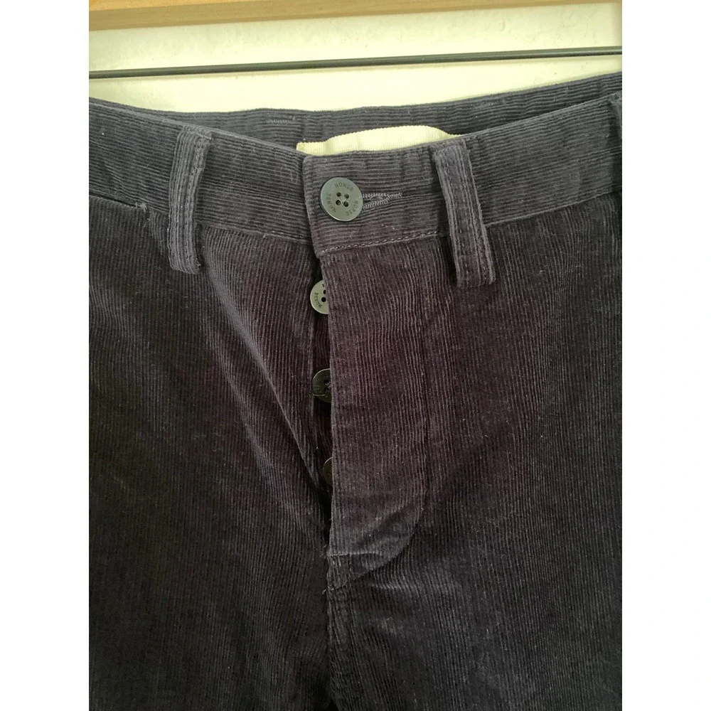 Norse Projects Aros Slim Corduroy Pant W30 L30 Navy Duca Visconti Italian Fabric